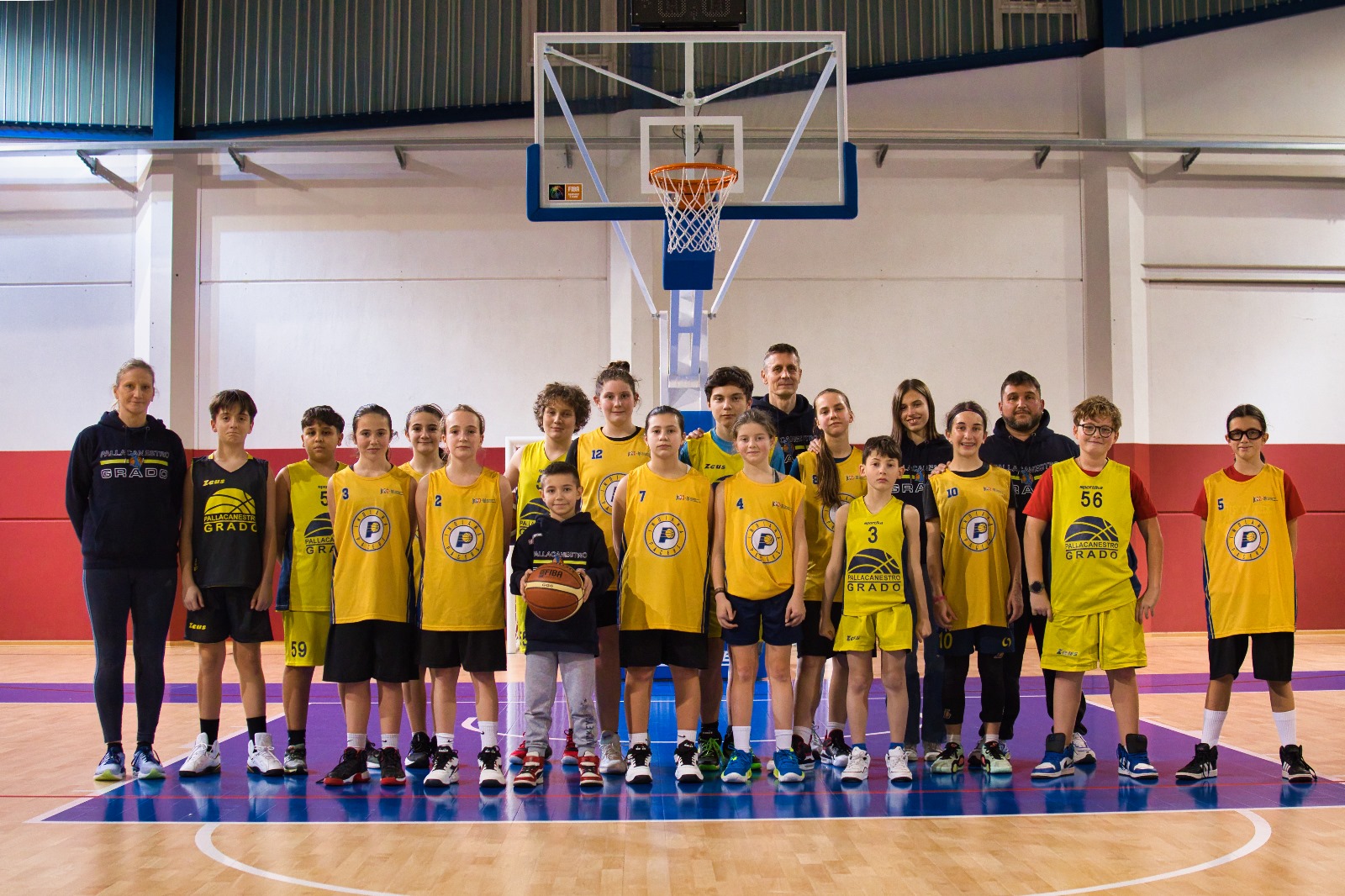 Weekend a tutto basket in casa gialloblù: U13 maschile a Pieris, U13 femminile a Grado contro l’APU